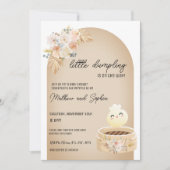 Invitation du Baby shower de dumping Boho Little (Devant)