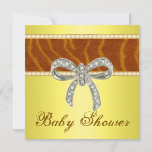 Invitation du Baby shower de la boîte de diamant d