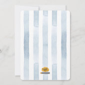 Invitation du Baby shower de la Chouette des bois (Dos)