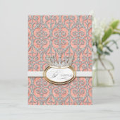 Invitation du Baby shower de la Couronne de la pri (Debout devant)