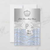 Invitation du Baby shower de la Couronne de Little (Devant)