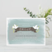 Invitation du Baby shower de la joie (Debout devant)