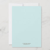 Invitation du Baby shower de la pépinière moderne  (Dos)