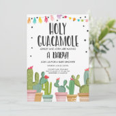Invitation du Baby shower de la Sainte Guacamole (Debout devant)