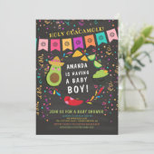 Invitation du Baby shower de la Sainte Guacamole (Debout devant)