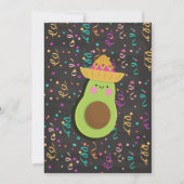Invitation du Baby shower de la Sainte Guacamole (Dos)