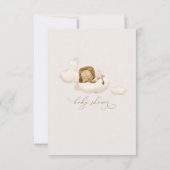 Invitation du Baby shower de Lion (Dos)