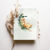 Invitation du Baby shower de Lion