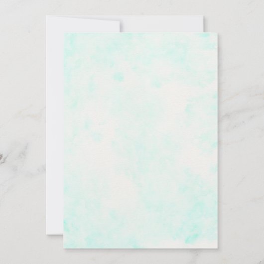 Invitation du Baby shower de mer (Dos)