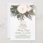 Invitation du Baby shower de Parties scintillant F (Devant)