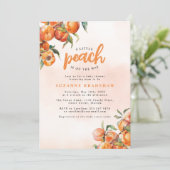 Invitation du Baby shower de pêche aquarelle (Debout devant)