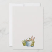 Invitation du Baby shower de pêche de Little Fishe (Dos)