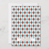 Invitation du Baby shower de singe de Sock (Dos)