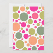 Invitation du Baby shower d'énergie à fleurs des a (Dos)