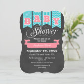 Invitation du Baby shower d'indicateur de tableau (Debout devant)