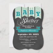 Invitation du Baby shower d'indicateur de tableau  (Devant)
