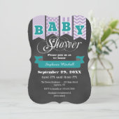 Invitation du Baby shower d'indicateur de tableau  (Debout devant)