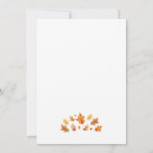 Invitation du Baby shower d'ours en peluche de l'a (Dos)