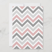 Invitation du baby shower du couple moderne (Dos)