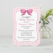 Invitation du baby shower du couple rose de (Debout devant)