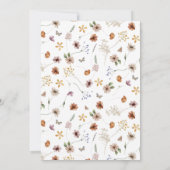 Invitation du Baby shower Floral Boho (Dos)