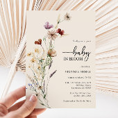 Invitation du Baby shower Floral Boho