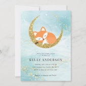 Invitation du Baby shower Fox (Devant)