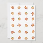 Invitation du Baby shower Halloween Ghost Little B (Dos)