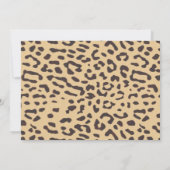 Invitation du Baby shower Leopard (Dos)