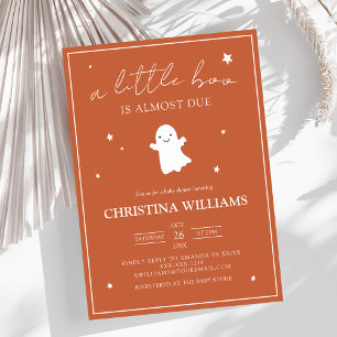 Invitation du Baby shower Little Boo Halloween
