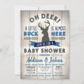 Invitation du Baby shower Little Buck Deer (Devant)