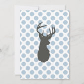 Invitation du Baby shower Little Buck Deer (Dos)