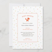 Invitation du Baby shower Little Fox (Devant)