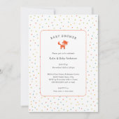 Invitation du Baby shower Little Fox (Devant)