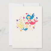 Invitation du Baby shower Little Merman Sea Breeze (Dos)