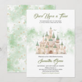 Invitation du Baby shower Little Prince (Devant / Derrière)