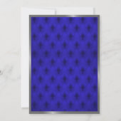 Invitation du Baby shower Little Prince, ARGENT Ro (Dos)