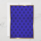 Invitation du Baby shower Little Prince, Royal Blu (Dos)