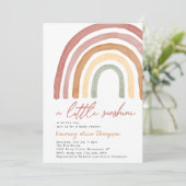 Invitation du Baby shower Little Sunshine (Debout devant)