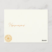 Invitation du Baby shower Little Sunshine (Dos)