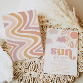 Invitation du Baby shower Little Sunshine