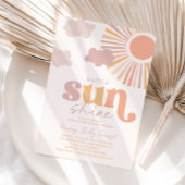 Invitation du Baby shower Little Sunshine