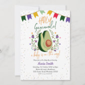 Invitation du Baby shower mexicain de Saint-Guacam (Devant)