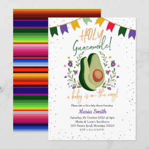 Invitation du Baby shower mexicain de Saint-Guacam