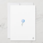 Invitation du Baby shower Oh Boy Editable (Dos)