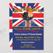 Invitation du Baby shower royal (Devant / Derrière)