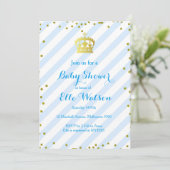 Invitation du Baby shower Royal Prince (Debout devant)