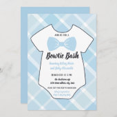 Invitation du Baby shower Sud Bowtie Bash (Devant / Derrière)