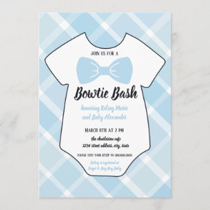 Invitation du Baby shower Sud Bowtie Bash