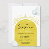 Invitation du Baby shower Sun Boho (Devant)